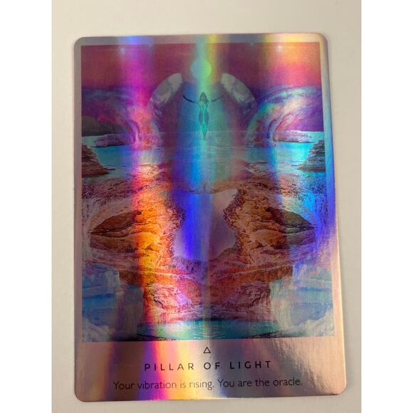 Gorgeous Holographic Work Your Light Oracle Deck - Picture 7 of 7